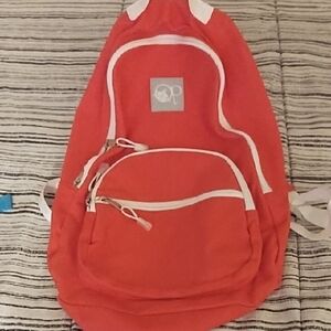OP Red Backpack with White Accents